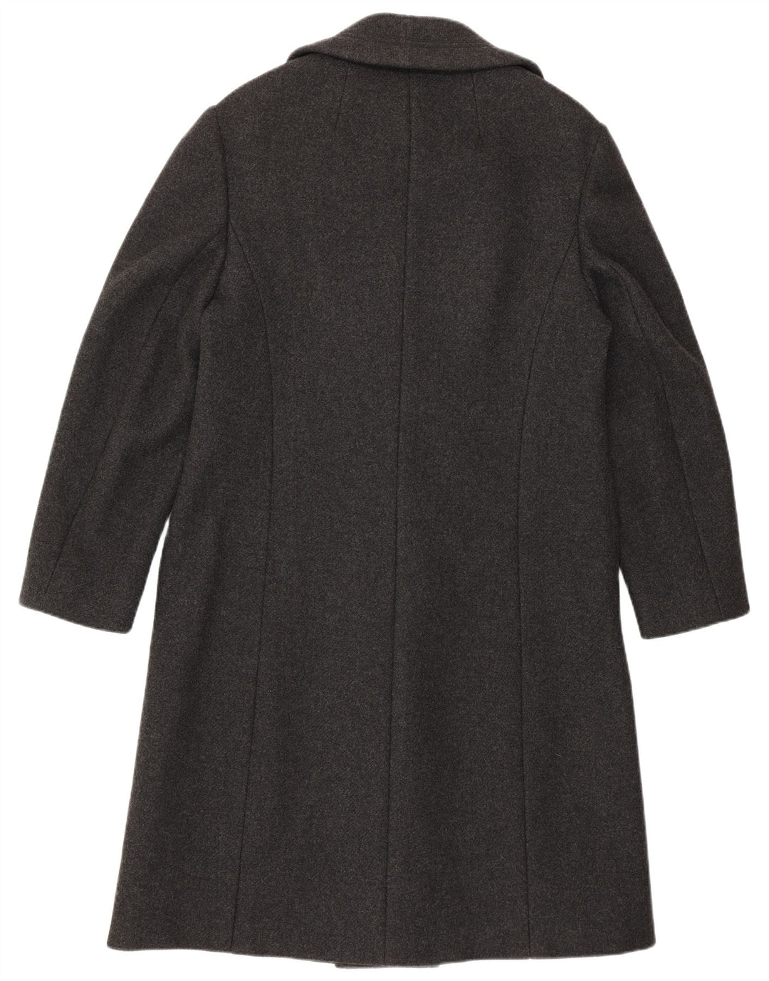 vintage Femme Double Breasted Coat IT 46 Grande laine d’agneau grise