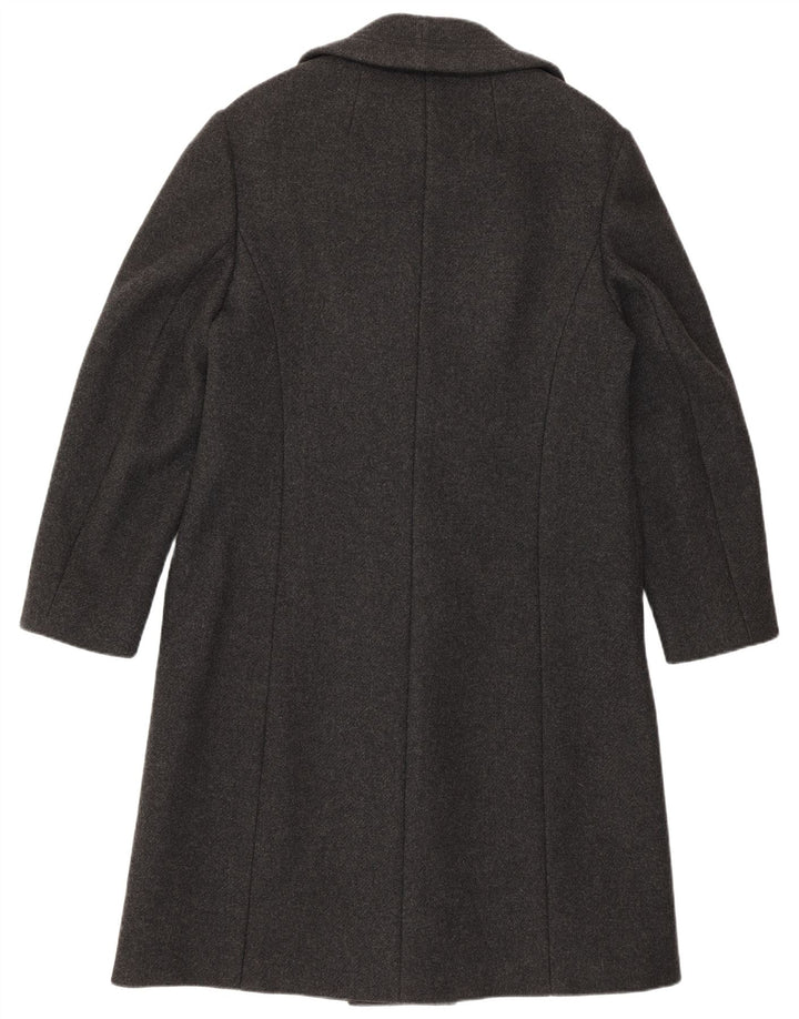vintage Femme Double Breasted Coat IT 46 Grande laine d’agneau grise