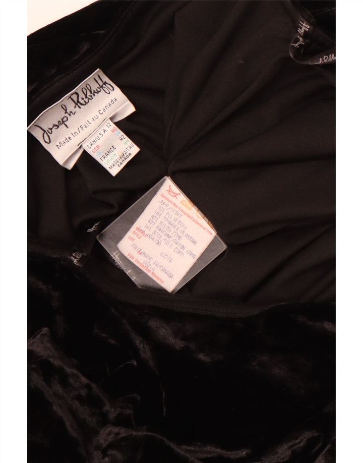 JOSEPH RIBKOFF Jupe trompette en velours pour femme UK 14 Large W30 Noir Polyester