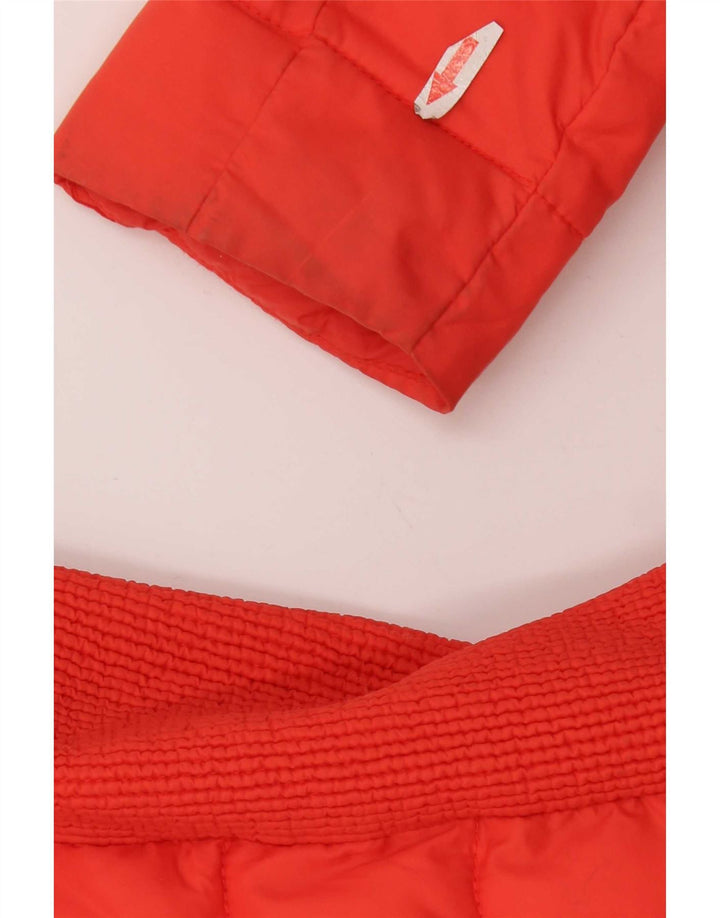 Superdry Veste matelassée à capuche pour femme UK 18 XL Nylon rouge
