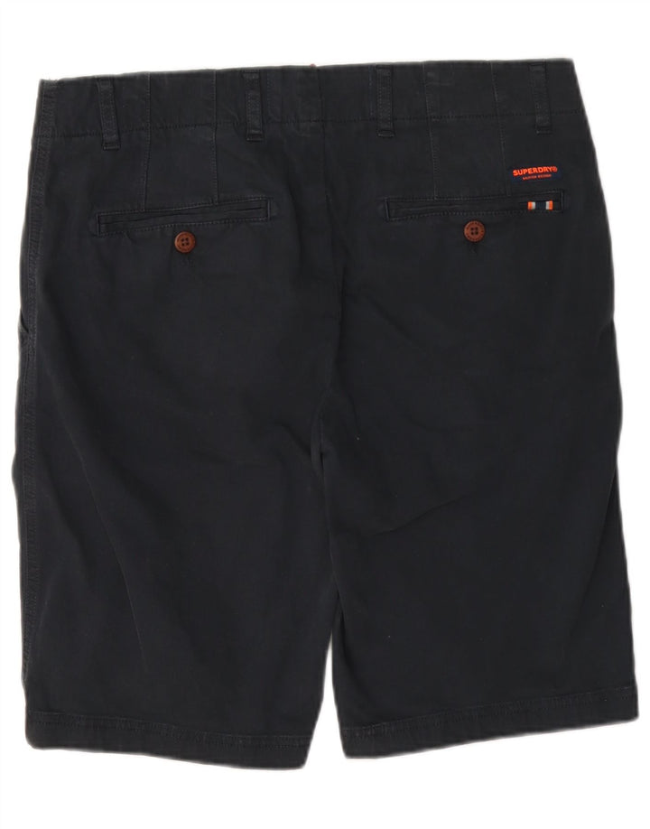Superdry Short Chino Homme W32 Bleu Marine Moyen Coton