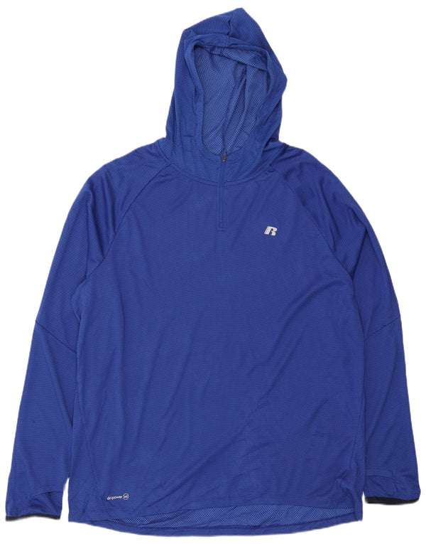 Russell Athletic Haut de survêtement à capuche Dri-Power pour homme XL Bleu marine