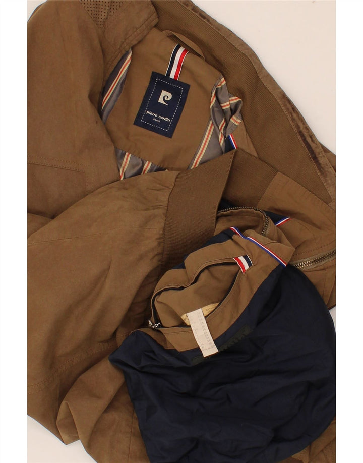 PIERRE CARDIN Blouson Bomber Homme IT 56 3XL Marron Polyamide