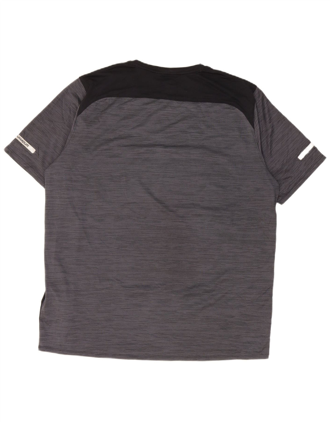 Under Armour T-Shirt Homme Top XL Gris Colorblock Polyester