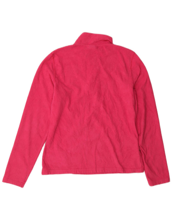 The North Face Pull polaire à col zippé pour femme UK 10 Small Rose Polyester