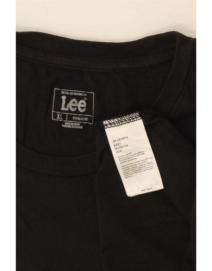 Lee T-Shirt Coupe Régulière Homme XL Noir Coton