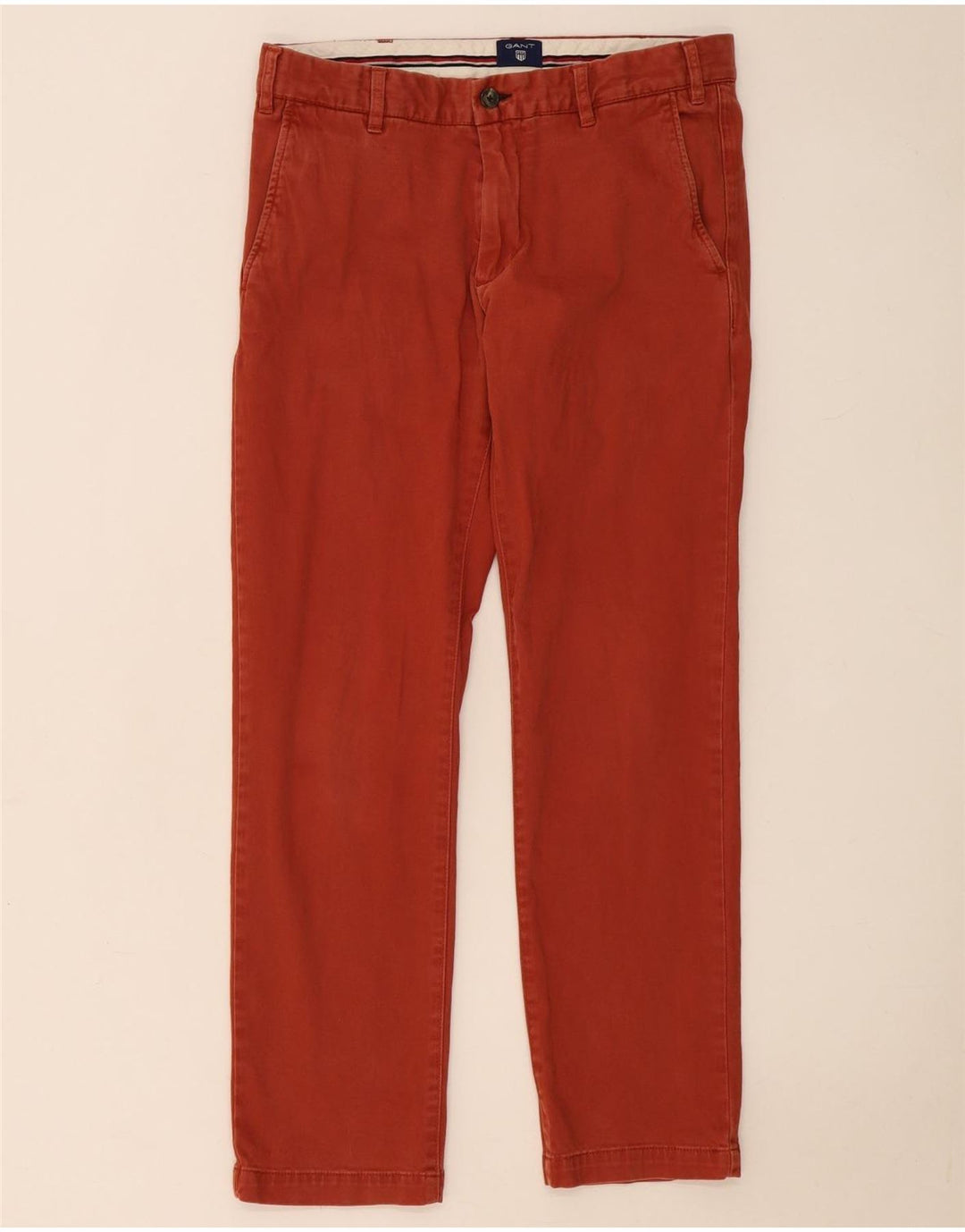 Gant Pantalon Chino Regular Homme W32 L30 Rouge