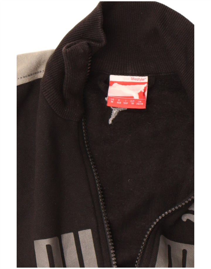 Puma Veste de Survêtement Graphique Garçon 9-10 Ans Noir Colorblock