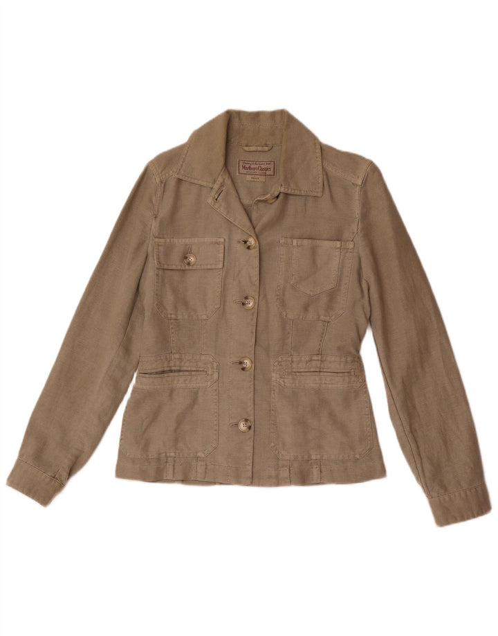Marlboro Classics Veste utilitaire pour femme UK 10 Petit lin gris