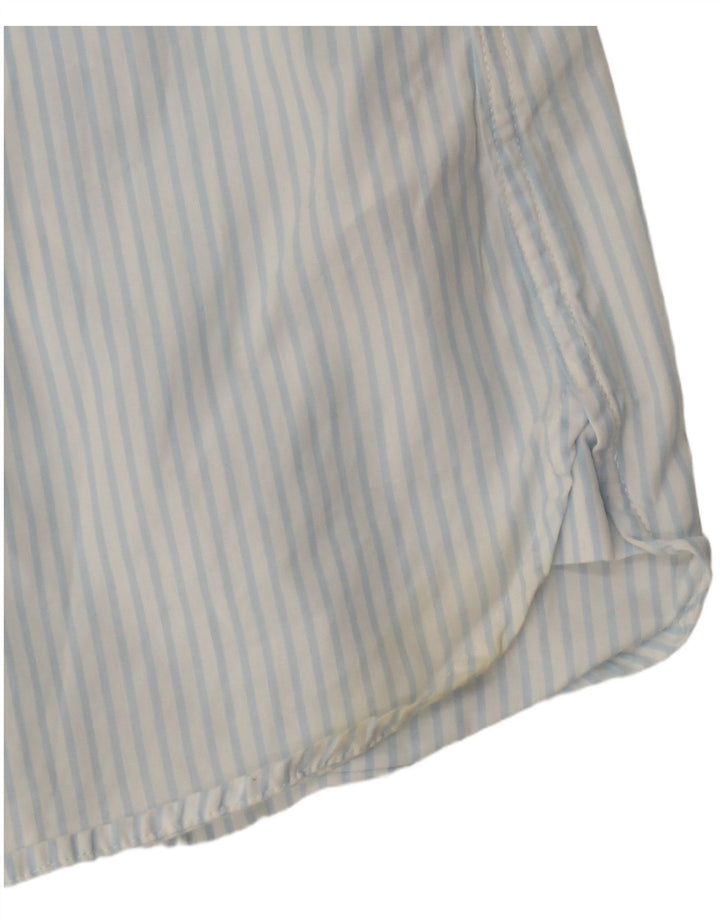 Tommy Hilfiger Chemise Femme US 8 Coton Bleu Moyen à Fines Rayures