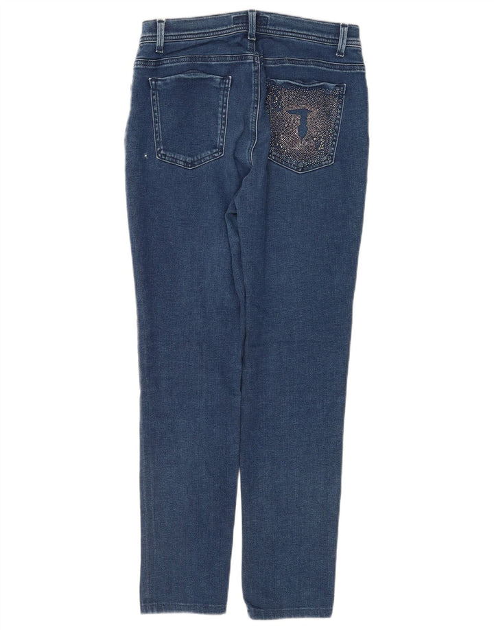 Trussardi Femme Jean Slim W28 L28 Bleu Marine