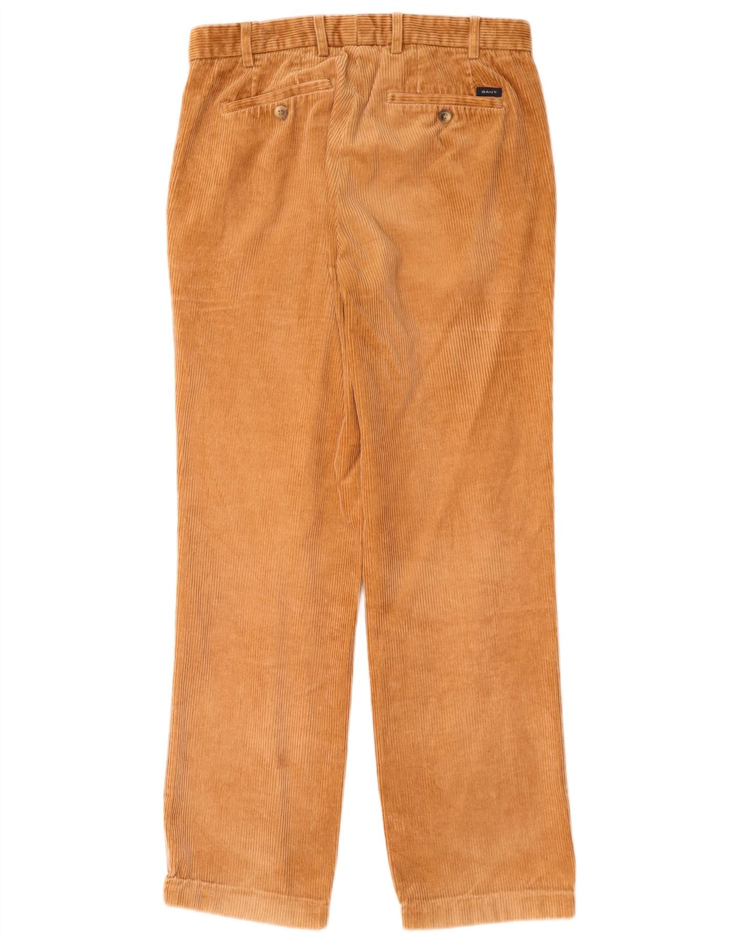 Gant Pantalon droit régulier en velours côtelé pour homme IT 46 Small W30 L30 Marron