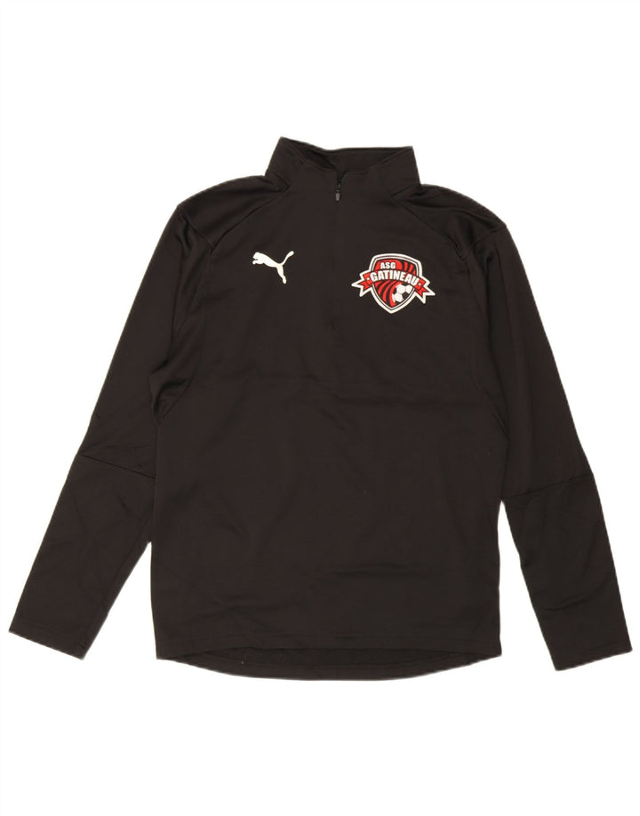 Puma Haut de survêtement AS Gatineau Graphic pour homme avec col zippé Noir Taille S