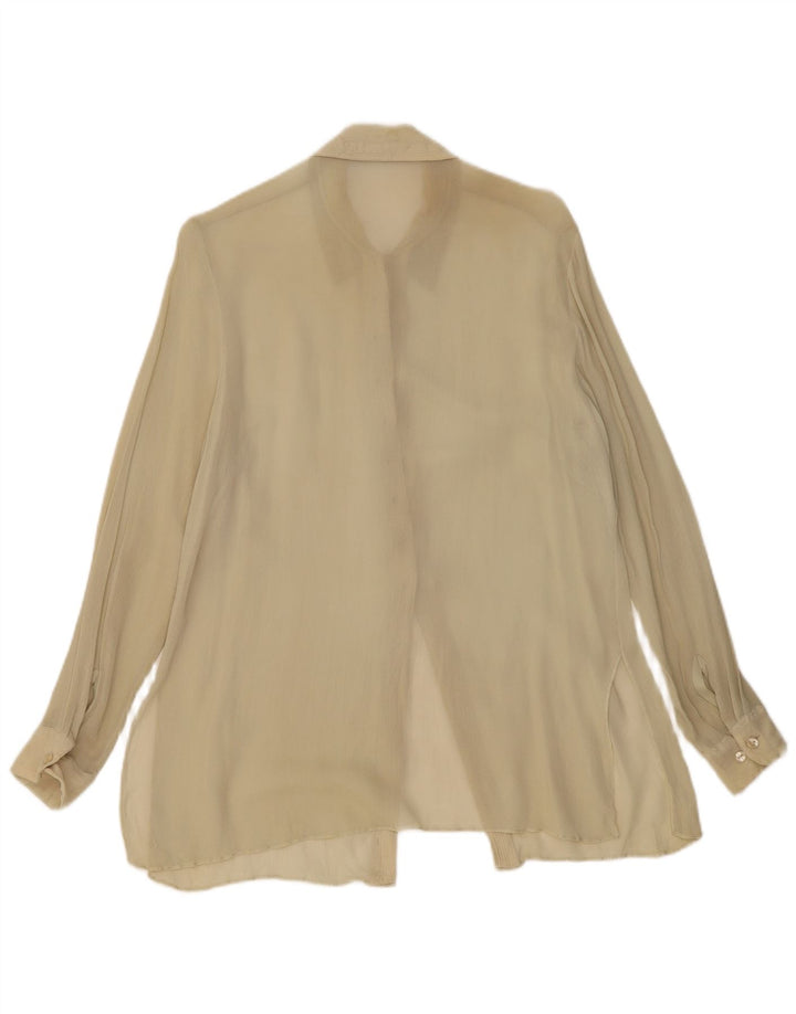 Nitya Chemisier transparent pour femme EU 38 Viscose beige moyen