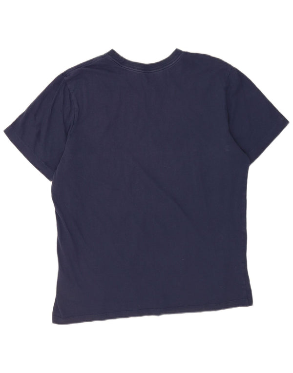 Nike T-Shirt Homme Bleu Marine Moyen Coton