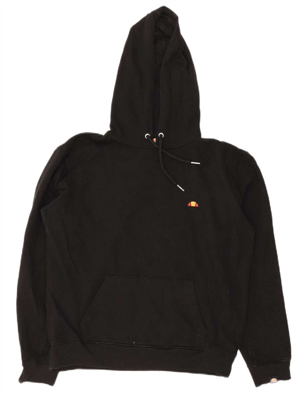 Ellesse Pull à capuche pour femme UK 12 Medium Noir Coton