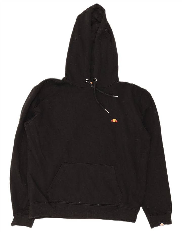 Ellesse Pull à capuche pour femme UK 12 Medium Noir Coton