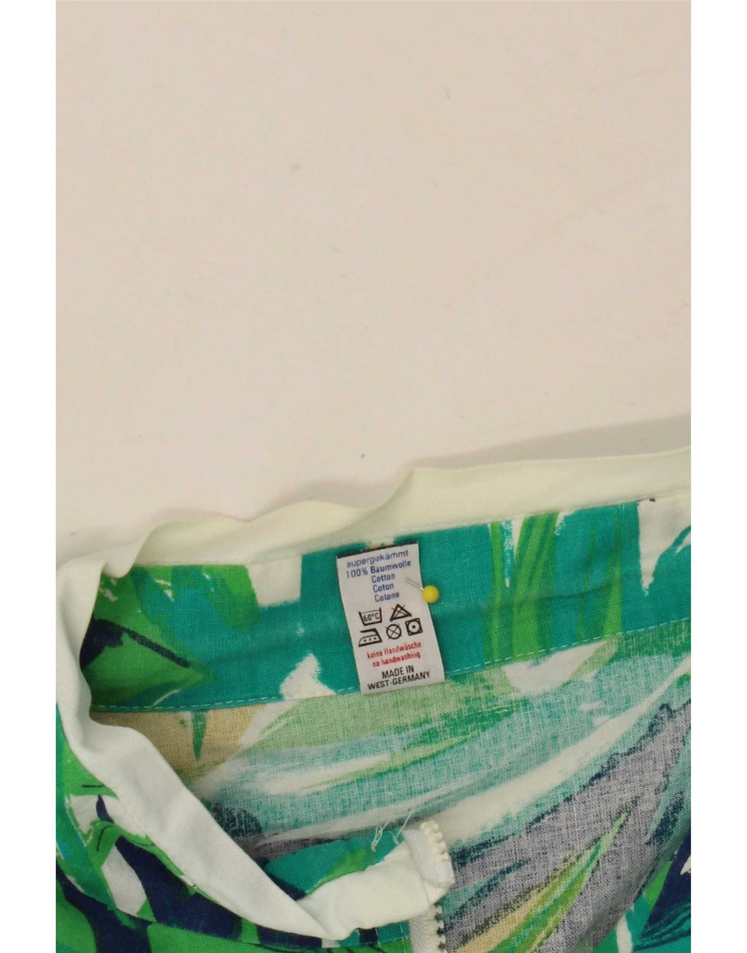Trigema Veste de survêtement surdimensionnée pour femme UK 16 Large Vert Floral