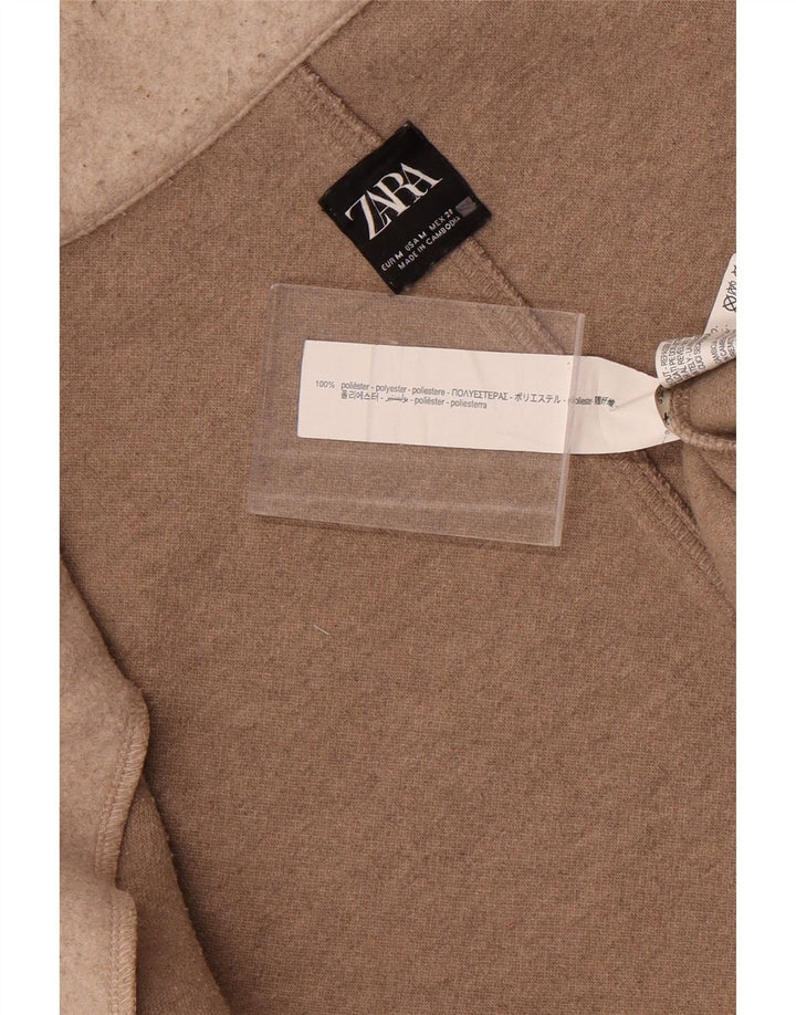 Zara Manteau ouvert pour femme UK 44 Polyester gris moyen