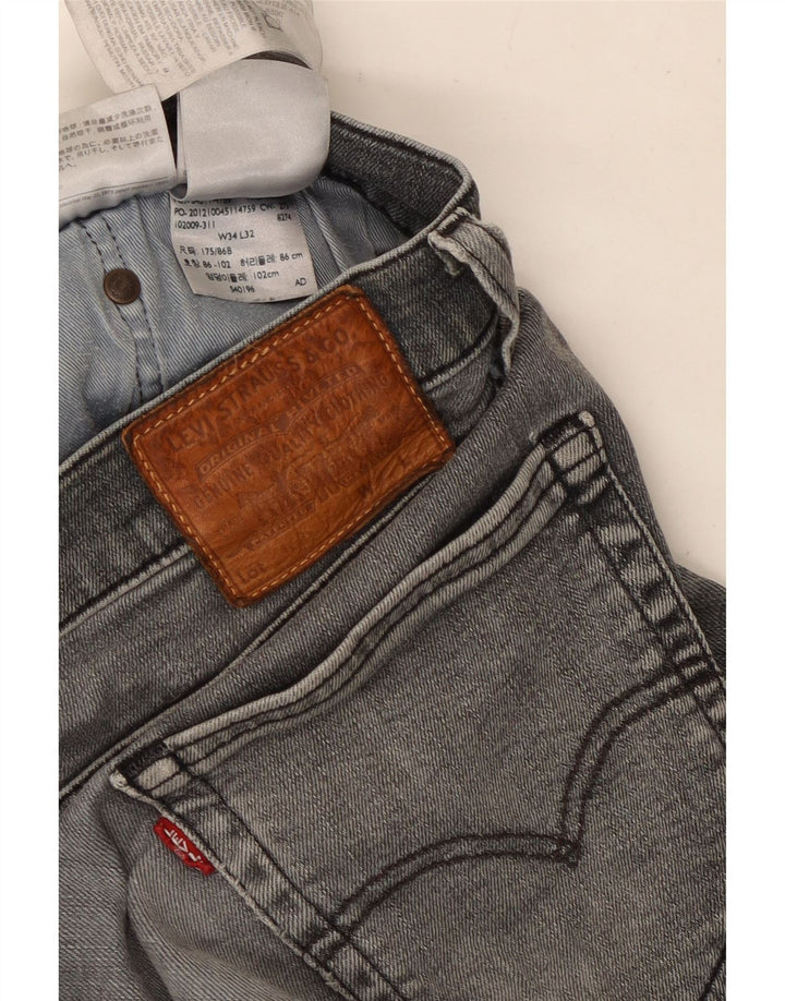Levi's Jean Droit Homme W34 L32 Gris Coton