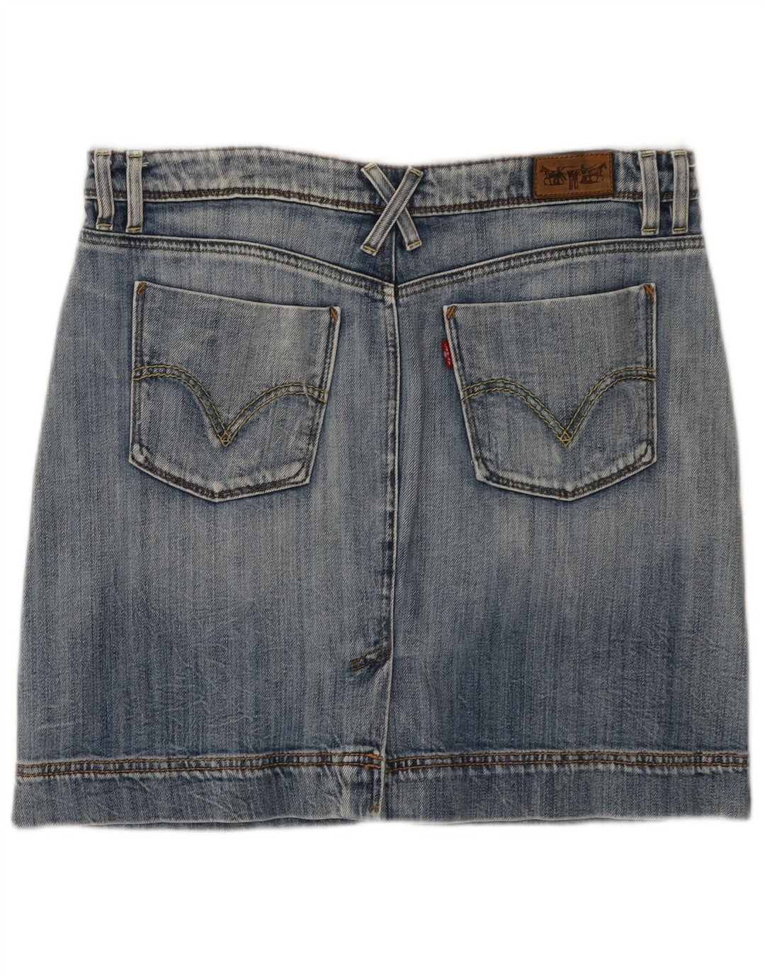 LEVI'S Mini jupe en jean femme grand W34 bleu coton