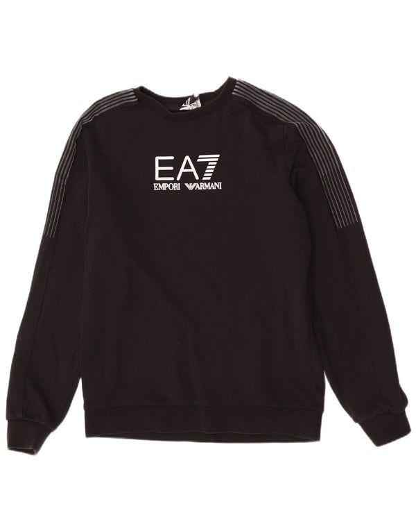 Emporio Armani Sweat-shirt graphique pour garçon 13-14 ans Noir Sports