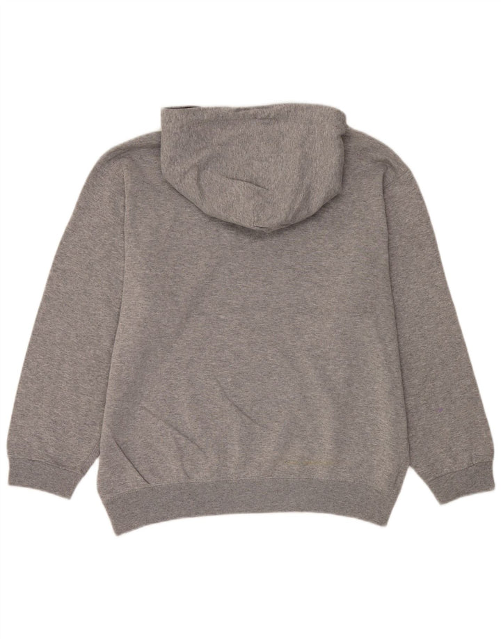 Champion Pull à Capuche Graphique Homme Gris Moyen Moucheté