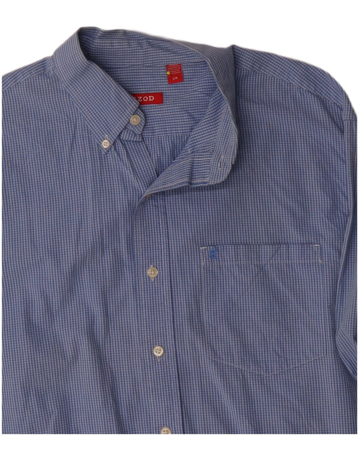 Izod Chemise Homme Grand Bleu Vichy Coton