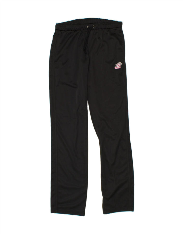 LOTTO Womens Tracksuit Trousers UK 16 Large Black Polyester Vintage Lotto and Second-Hand Lotto from Messina Hembry 