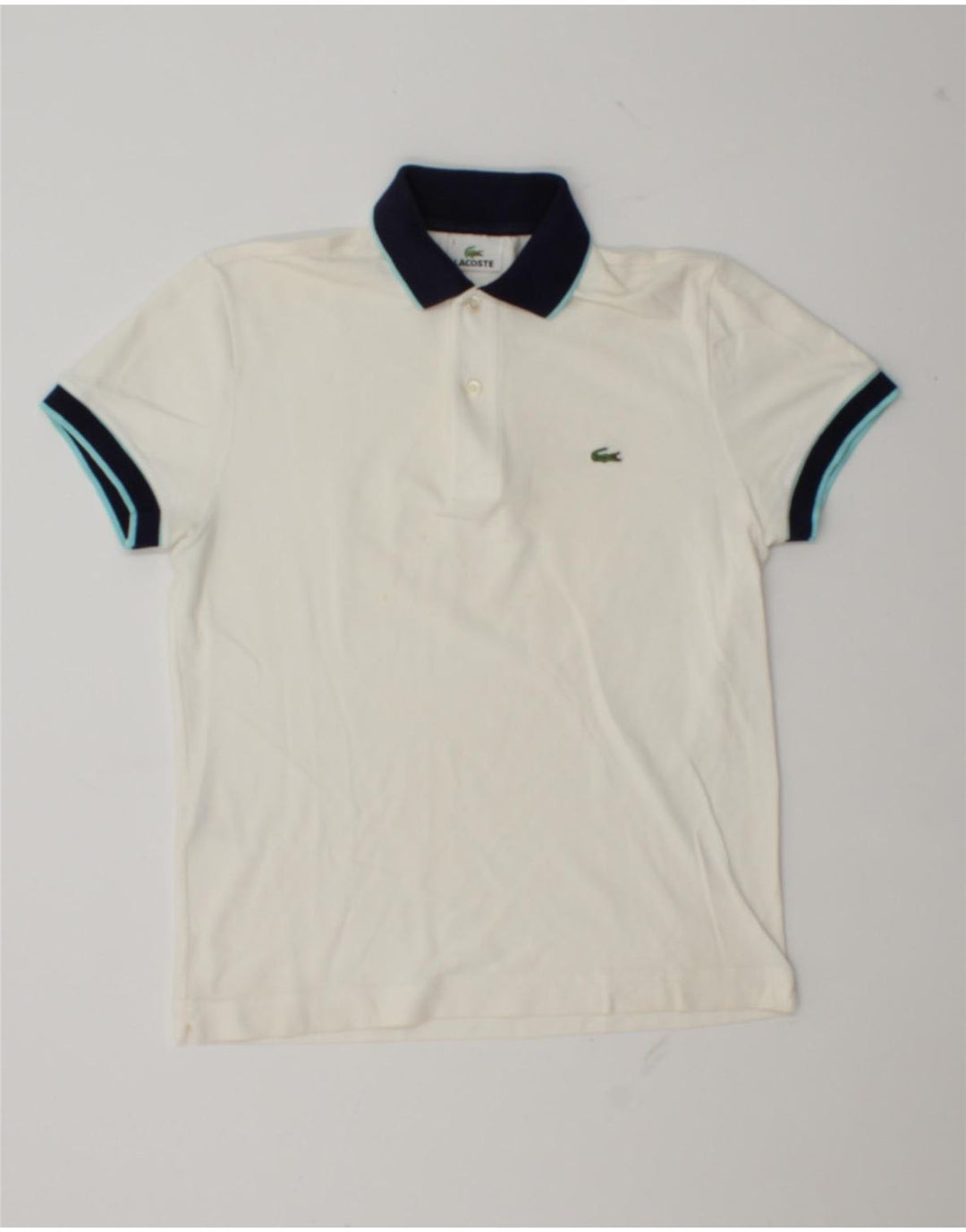 Lacoste Polo Rugby Homme Taille 3 Petit Coton Blanc