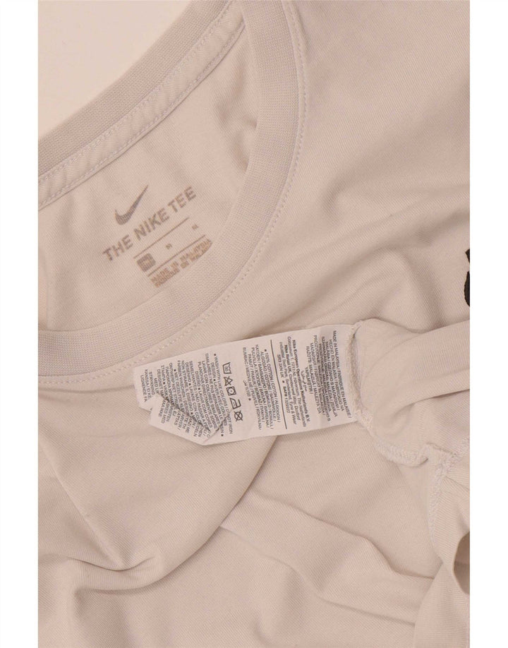 Nike T-Shirt Homme Blanc Moyen Coton
