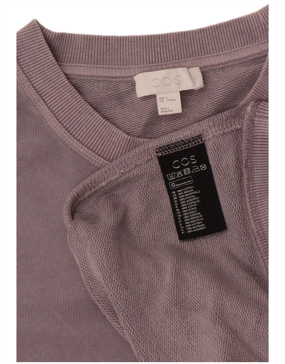 Cos Sweat-Shirt Homme Petit Violet Coton