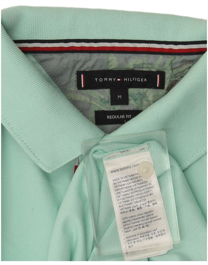 Tommy Hilfiger Polo Regular Fit Homme Coton Turquoise Moyen