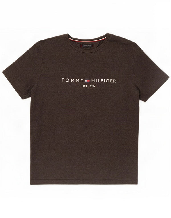 Tommy Hilfiger T-shirt graphique pour femme UK 18 XL Coton gris