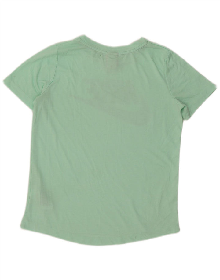 Nike T-shirt graphique pour femme UK 10 Small Vert Polyester