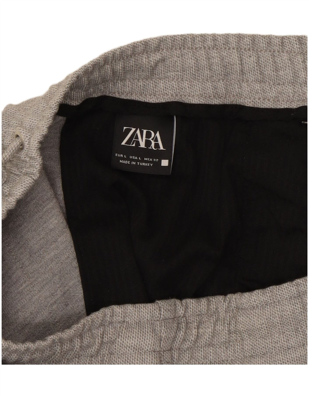 Zara Pantalon de survêtement pour femme UK 16 Large Gris