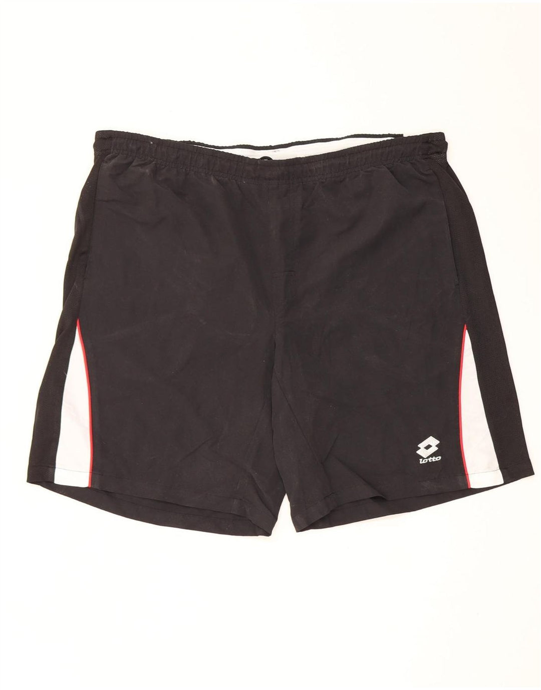 Lotto Short de sport pour homme 2XL Noir Colorblock Polyester