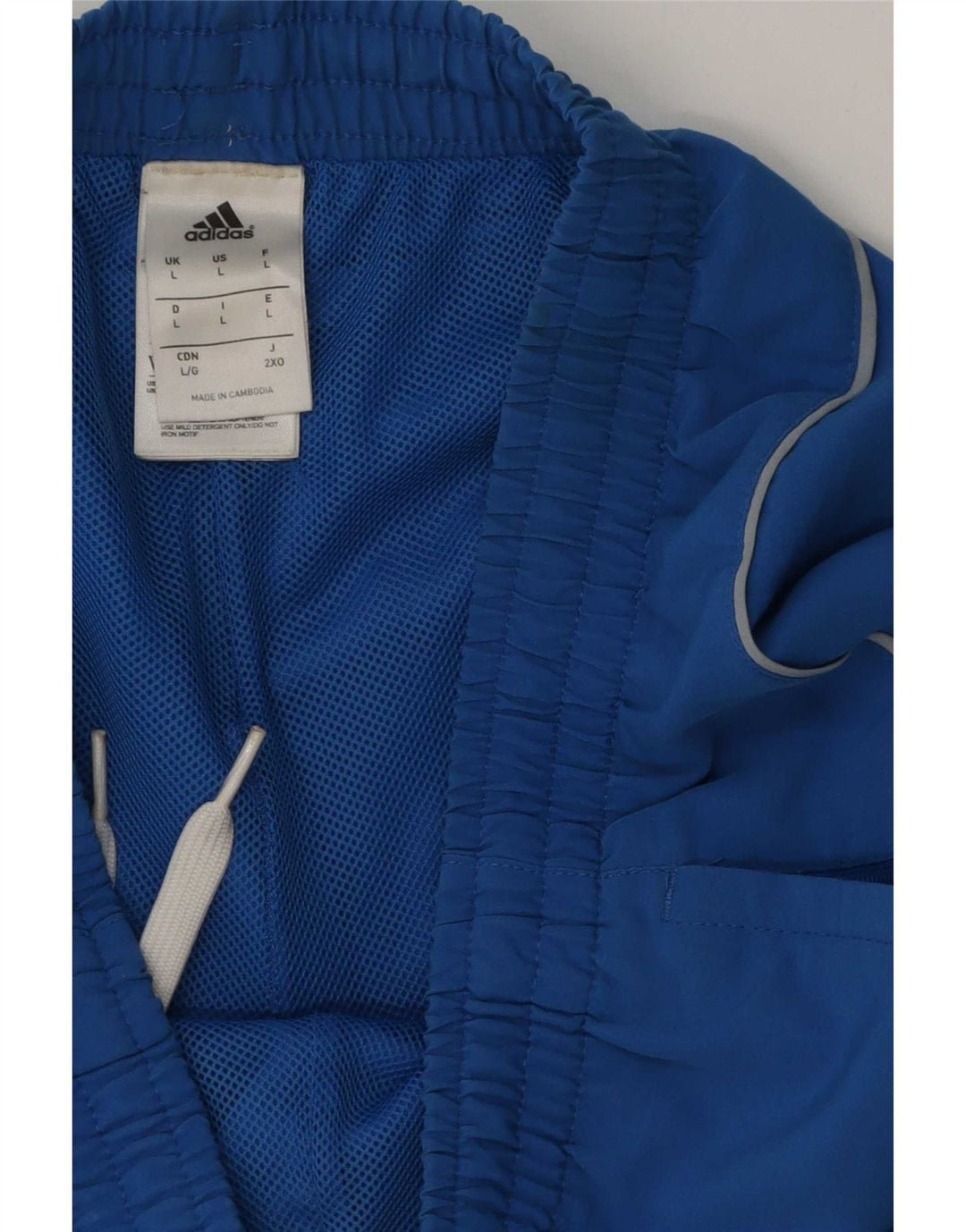 Adidas Short de sport graphique pour hommes, grand bleu, polyester