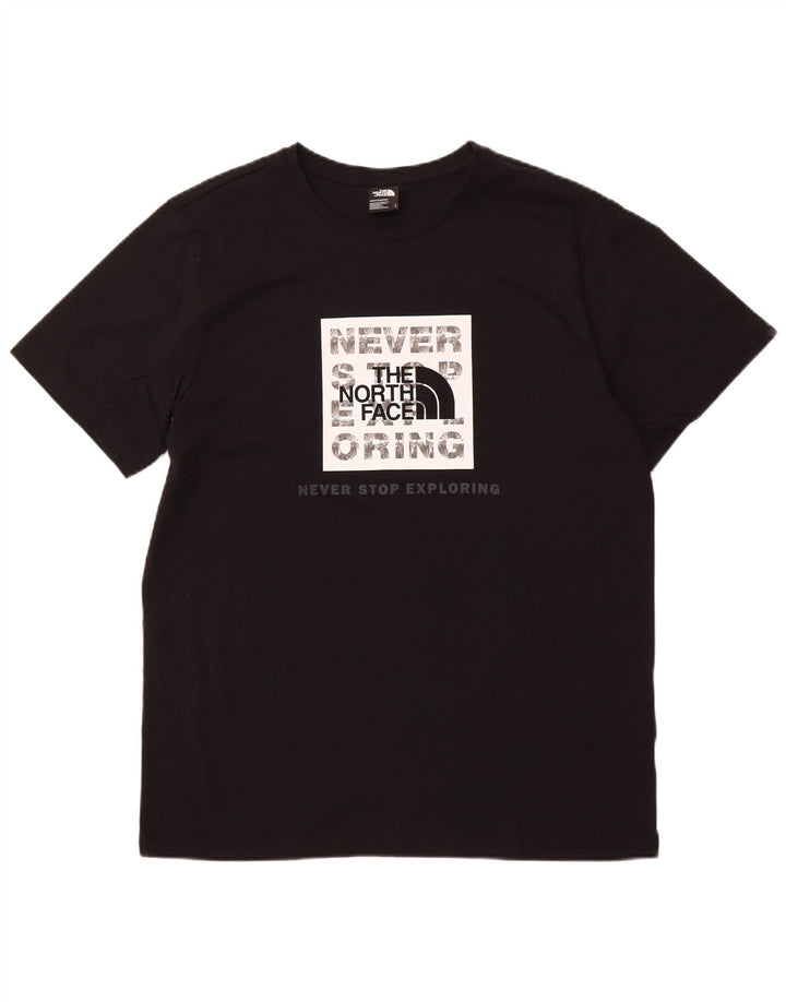 THE NORTH FACE T-shirt graphique pour hommes, grand, en coton noir