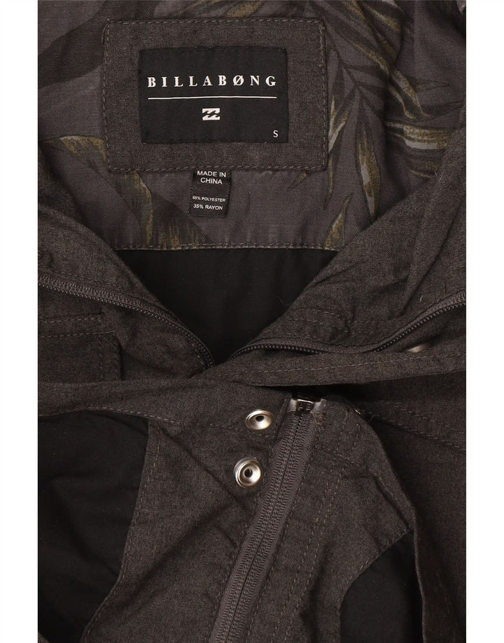 Billabong Veste utilitaire à capuche pour homme UK 36 Small Gris Polyester