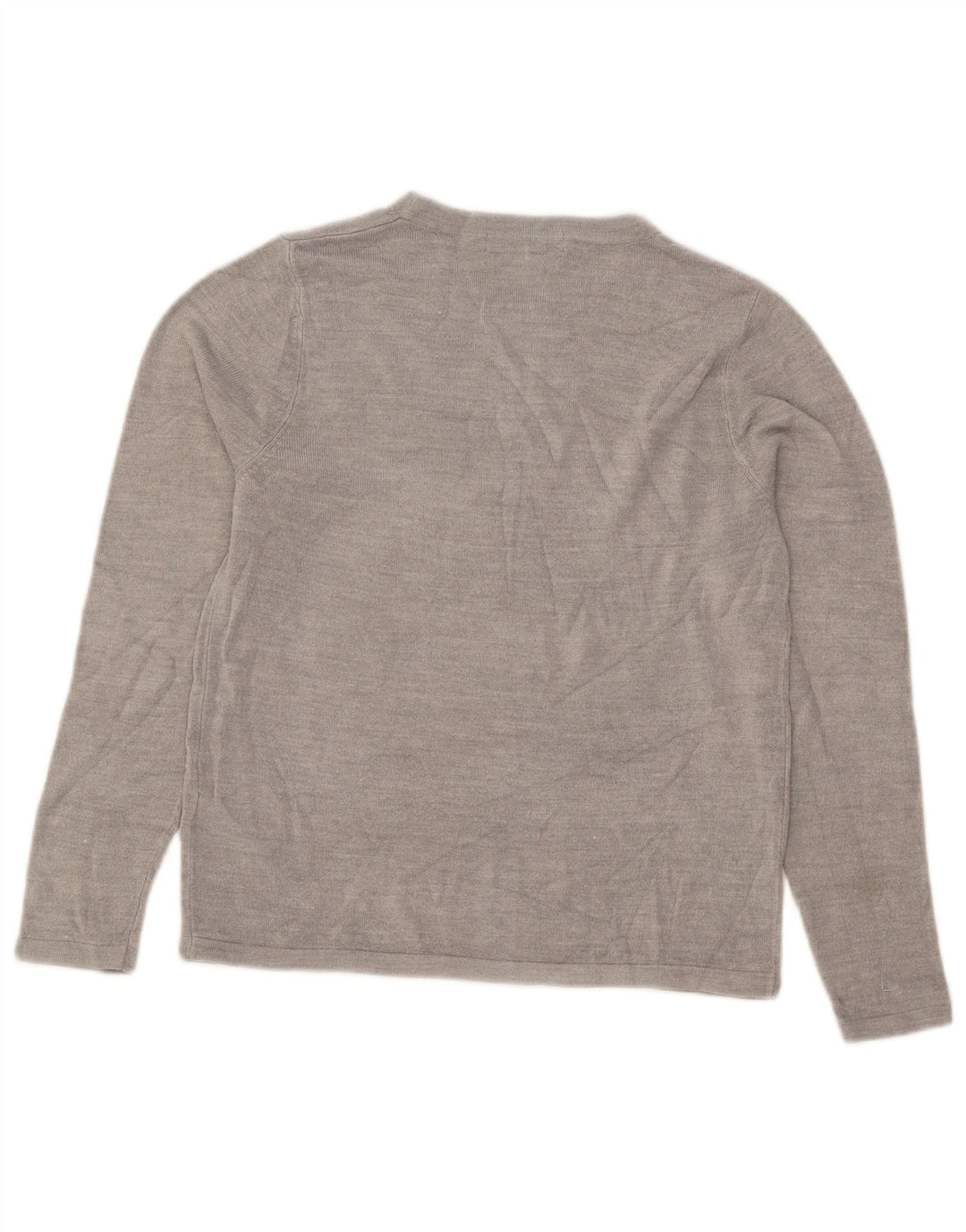 Marks & Spencer Pull col bateau pour femme UK 12 Gris moyen Acrylique