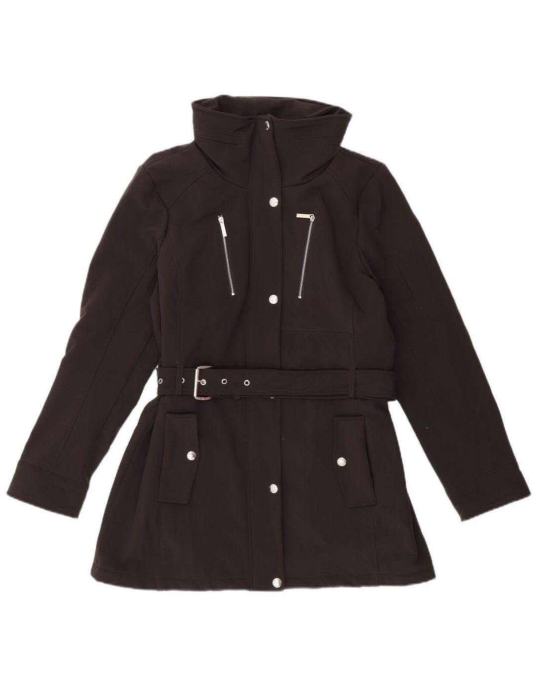 MICHAEL KORS Veste utilitaire pour femme UK 14 Large Noir Polyester