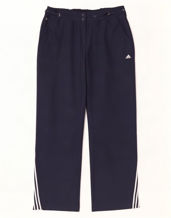 Adidas Pantalon chino Climalite pour femme UK 14 Medium W32 L32 Bleu marine