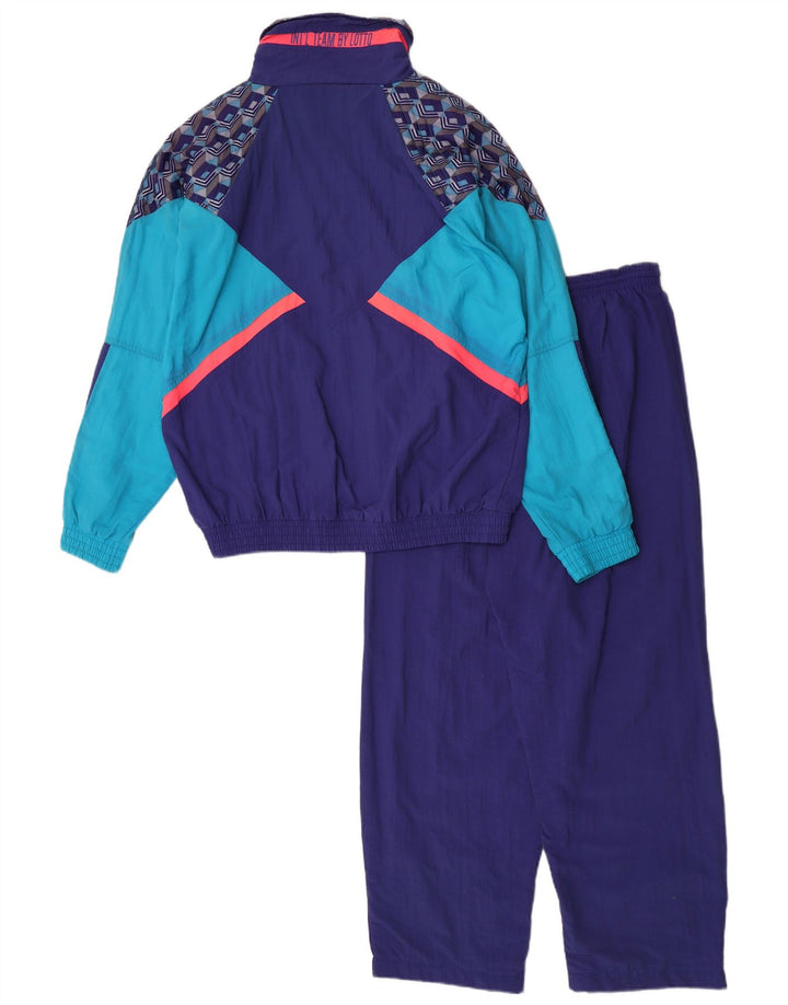 Lotto Survêtement Complet Homme Bleu Moyen Nylon Colorblock