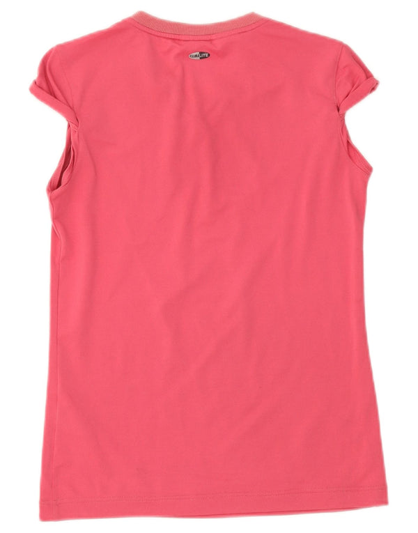 Adidas Filles Climalite Graphic T-Shirt Top 11-12 ans Rose Polyester
