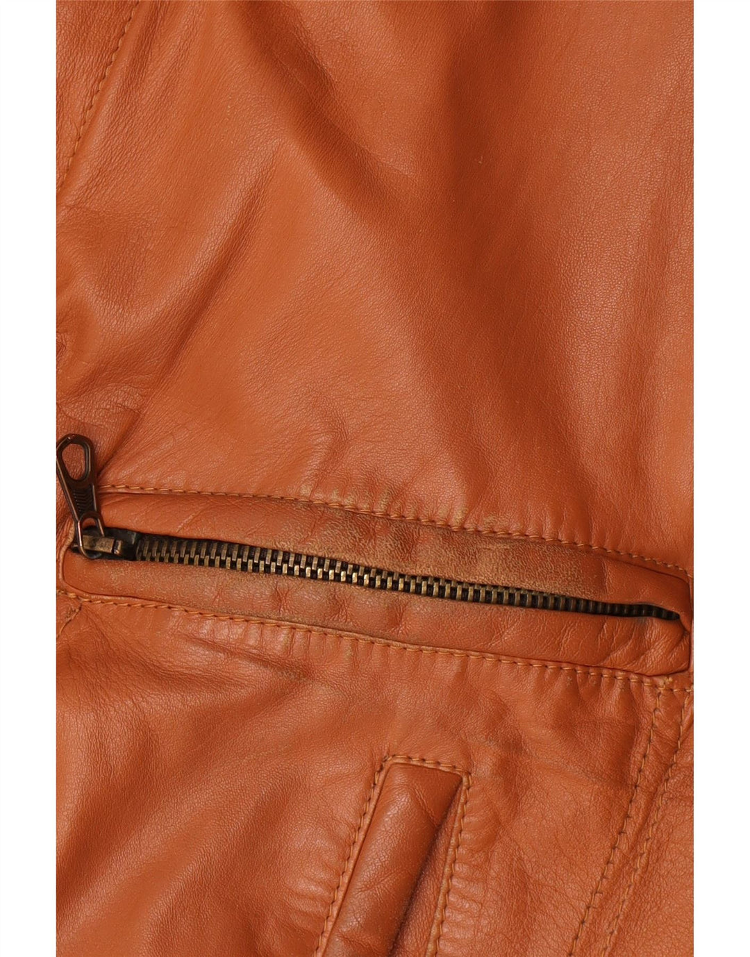 veste en cuir homme vintage UK 40 Grand Marron