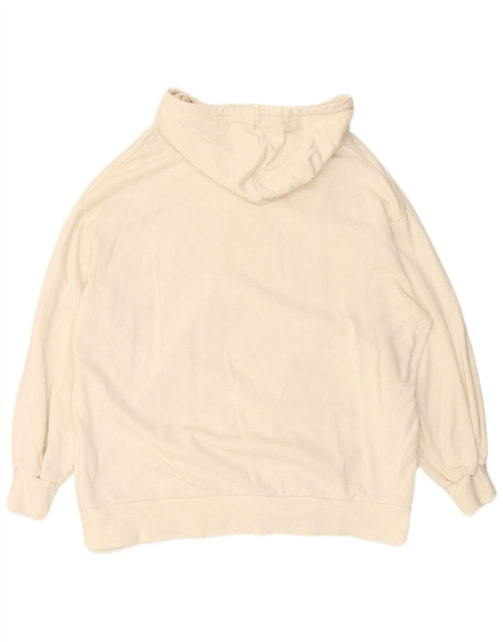 PUMA Pull à capuche surdimensionné pour femme UK 44 Coton blanc moyen