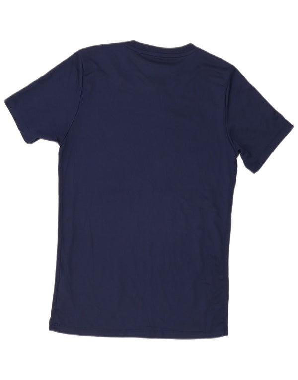 Nike Hommes Dri Fit T-Shirt Haut Petit Bleu Marine Polyester