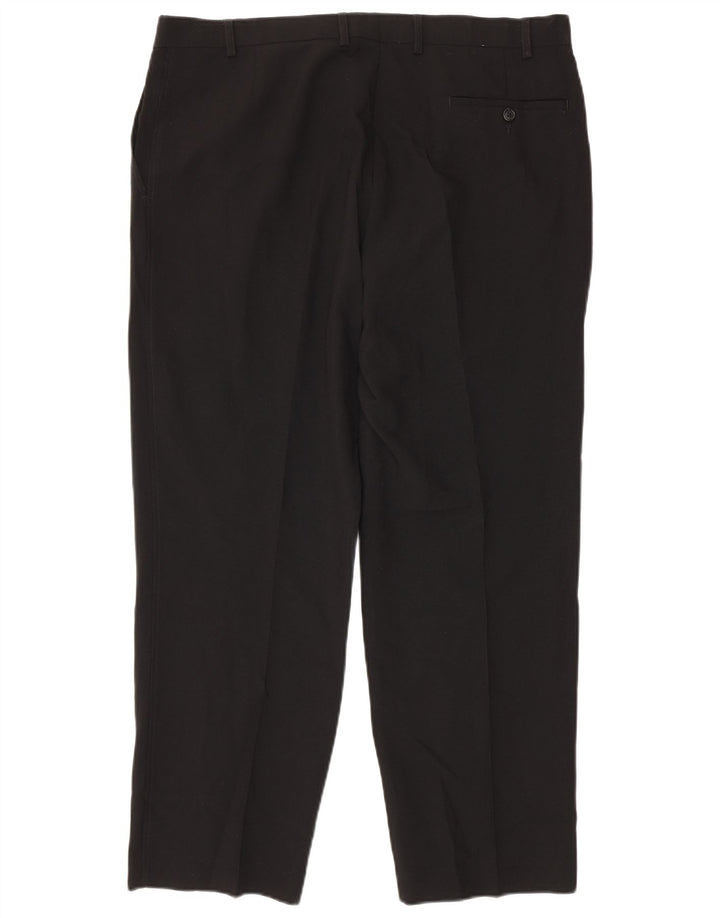 Marks & Spencer Pantalon Chino Droit Homme W38 L29 Noir Polyester