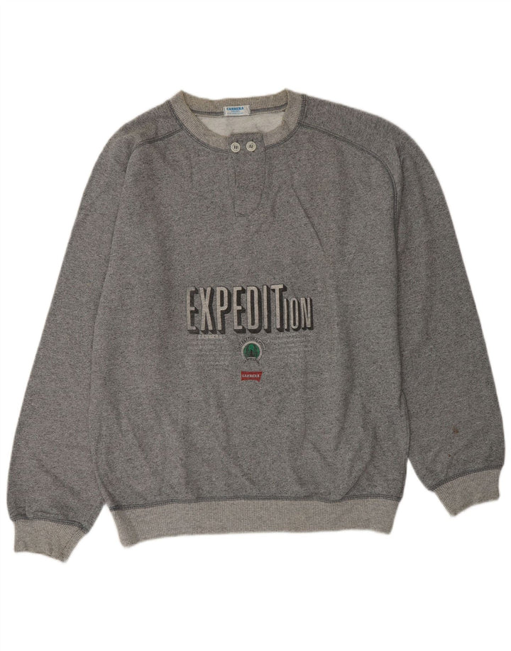 CARRERA Sweat-shirt graphique pour hommes, grand, gris, coton